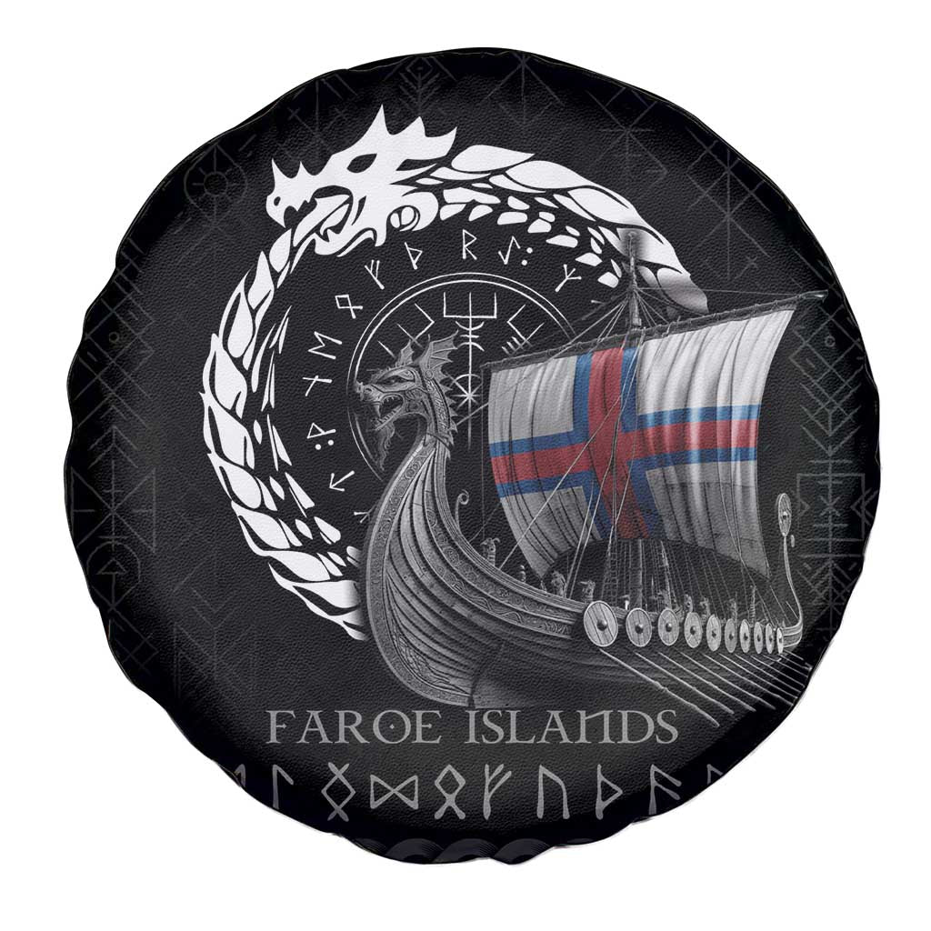 Faroe Islands Viking Drakkar Spare Tire Cover Viking Blood - Wonder Print Shop