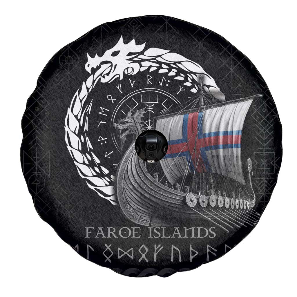 Faroe Islands Viking Drakkar Spare Tire Cover Viking Blood - Wonder Print Shop