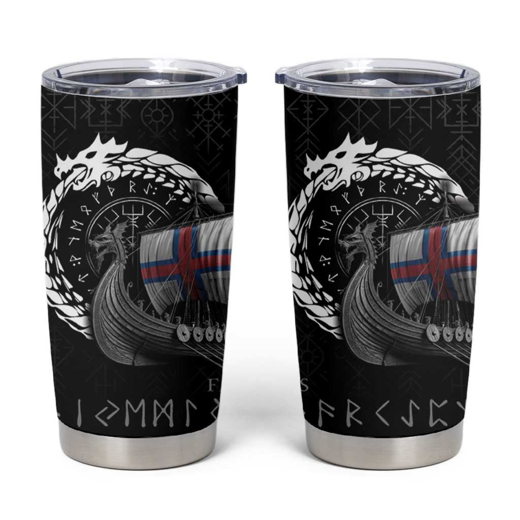 Faroe Islands Viking Drakkar Tumbler Cup Viking Blood - Wonder Print Shop