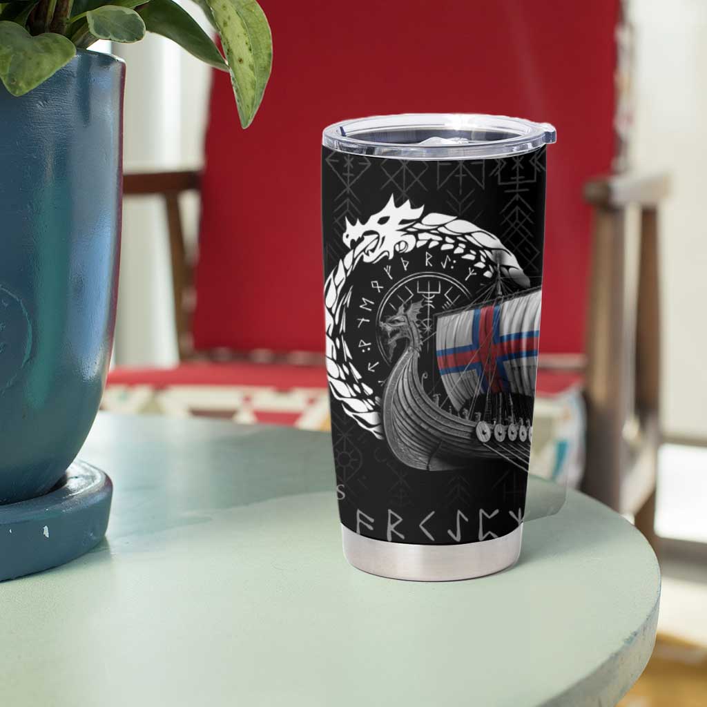 Faroe Islands Viking Drakkar Tumbler Cup Viking Blood - Wonder Print Shop