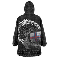 Faroe Islands Viking Drakkar Wearable Blanket Hoodie Viking Blood - Wonder Print Shop