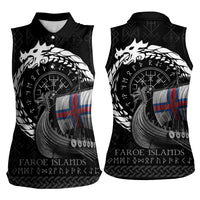 Faroe Islands Viking Drakkar Women Sleeveless Polo Shirt Viking Blood - Wonder Print Shop