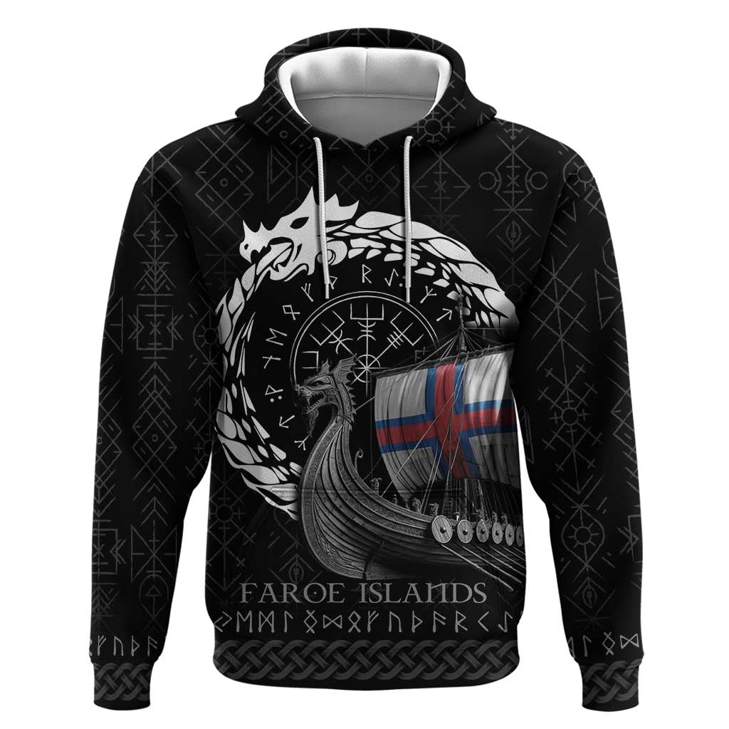 Faroe Islands Viking Drakkar Zip Hoodie Viking Blood - Wonder Print Shop