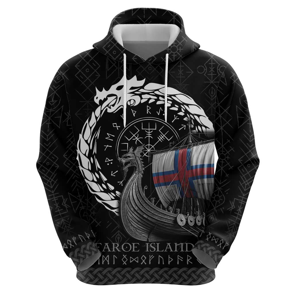 Faroe Islands Viking Drakkar Zip Hoodie Viking Blood - Wonder Print Shop