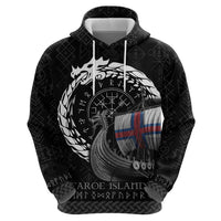 Faroe Islands Viking Drakkar Zip Hoodie Viking Blood - Wonder Print Shop