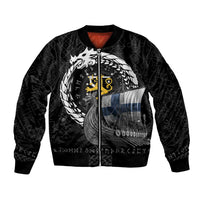 Finland Viking Drakkar Bomber Jacket Viking Blood - Wonder Print Shop