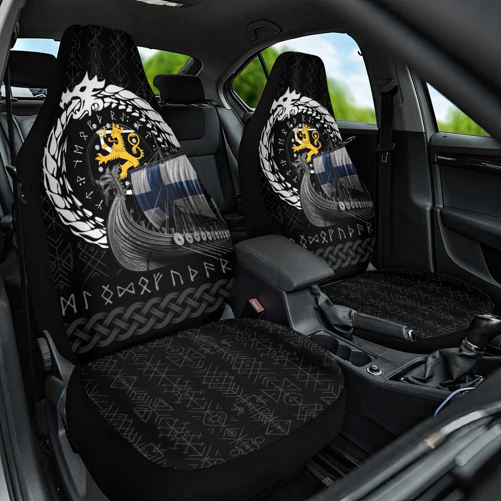 Finland Viking Drakkar Car Seat Cover Viking Blood - Wonder Print Shop