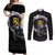 Finland Viking Drakkar Couples Matching Off Shoulder Maxi Dress and Long Sleeve Button Shirt Viking Blood - Wonder Print Shop