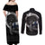 Finland Viking Drakkar Couples Matching Off Shoulder Maxi Dress and Long Sleeve Button Shirt Viking Blood - Wonder Print Shop