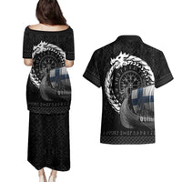 Finland Viking Drakkar Couples Matching Puletasi and Hawaiian Shirt Viking Blood - Wonder Print Shop