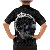 Finland Viking Drakkar Family Matching Mermaid Dress and Hawaiian Shirt Viking Blood - Wonder Print Shop