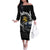 Finland Viking Drakkar Family Matching Off The Shoulder Long Sleeve Dress and Hawaiian Shirt Viking Blood - Wonder Print Shop