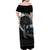 Finland Viking Drakkar Family Matching Off Shoulder Maxi Dress and Hawaiian Shirt Viking Blood - Wonder Print Shop