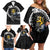 Finland Viking Drakkar Family Matching Off Shoulder Short Dress and Hawaiian Shirt Viking Blood - Wonder Print Shop