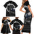 Finland Viking Drakkar Family Matching Short Sleeve Bodycon Dress and Hawaiian Shirt Viking Blood - Wonder Print Shop