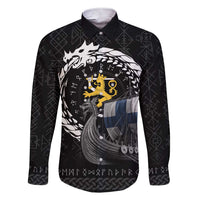 Finland Viking Drakkar Family Matching Short Sleeve Bodycon Dress and Hawaiian Shirt Viking Blood - Wonder Print Shop
