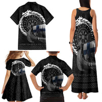 Finland Viking Drakkar Family Matching Tank Maxi Dress and Hawaiian Shirt Viking Blood - Wonder Print Shop