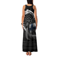 Finland Viking Drakkar Family Matching Tank Maxi Dress and Hawaiian Shirt Viking Blood - Wonder Print Shop