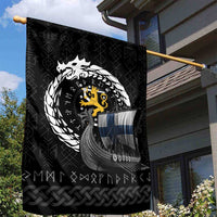 Finland Viking Drakkar Garden Flag Viking Blood - Wonder Print Shop