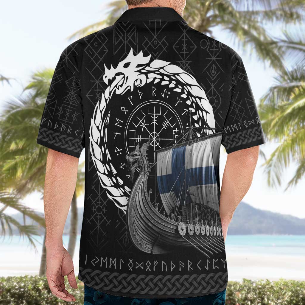 Finland Viking Drakkar Hawaiian Shirt Viking Blood - Wonder Print Shop