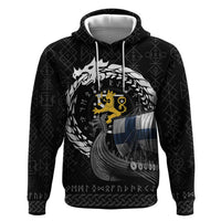 Finland Viking Drakkar Hoodie Viking Blood - Wonder Print Shop