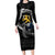 Finland Viking Drakkar Long Sleeve Bodycon Dress Viking Blood - Wonder Print Shop