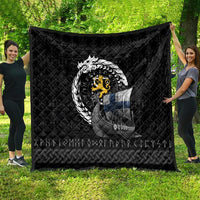 Finland Viking Drakkar Quilt Viking Blood - Wonder Print Shop