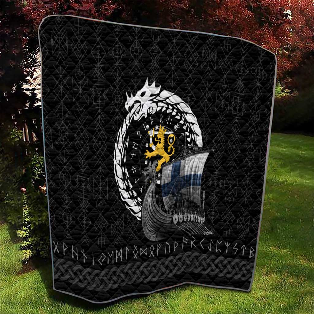 Finland Viking Drakkar Quilt Viking Blood - Wonder Print Shop