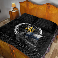 Finland Viking Drakkar Quilt Bed Set Viking Blood - Wonder Print Shop