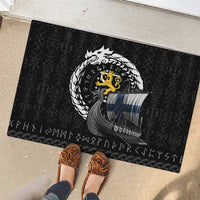 Finland Viking Drakkar Rubber Doormat Viking Blood - Wonder Print Shop