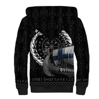 Finland Viking Drakkar Sherpa Hoodie Viking Blood - Wonder Print Shop