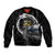 Finland Viking Drakkar Sleeve Zip Bomber Jacket Viking Blood - Wonder Print Shop