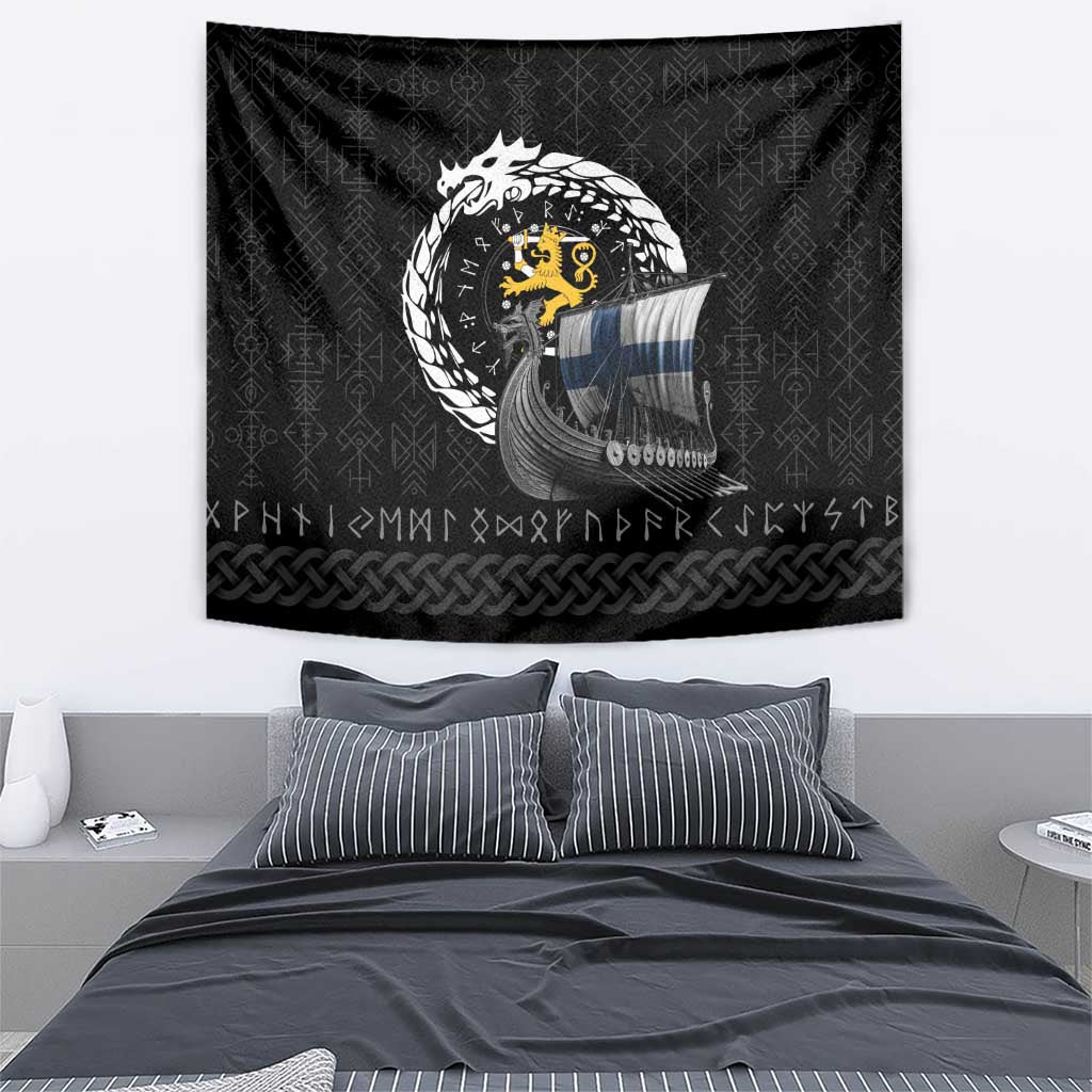 Finland Viking Drakkar Tapestry Viking Blood - Wonder Print Shop
