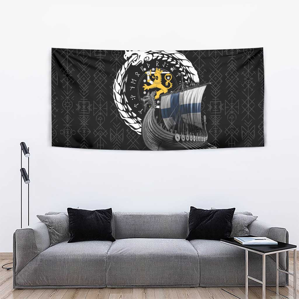 Finland Viking Drakkar Tapestry Viking Blood - Wonder Print Shop