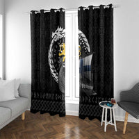 Finland Viking Drakkar Window Curtain Viking Blood - Wonder Print Shop