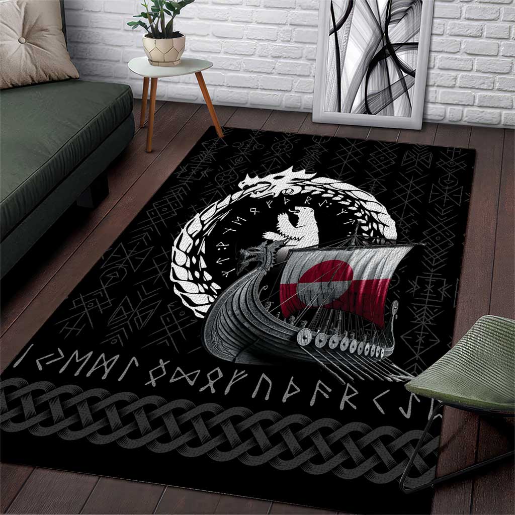 Greenland Viking Drakkar Area Rug Viking Blood - Wonder Print Shop