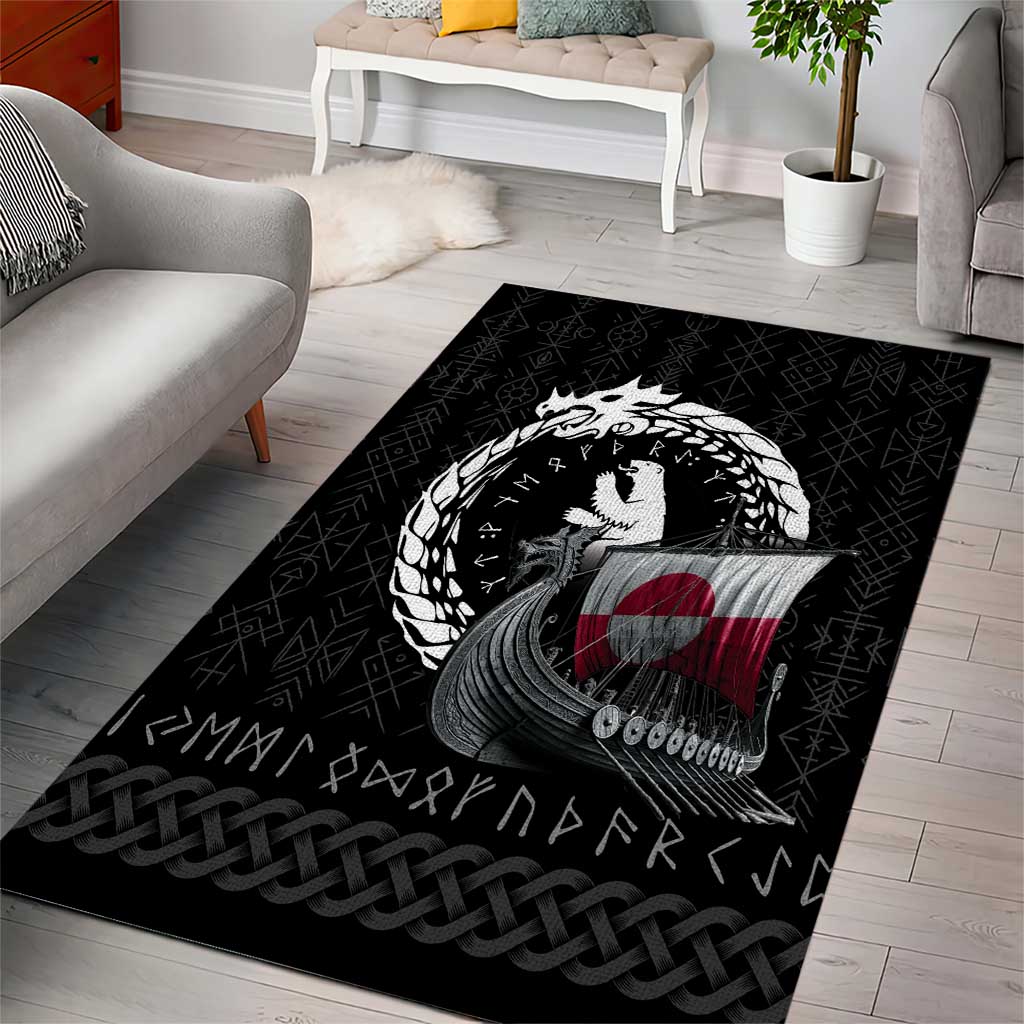 Greenland Viking Drakkar Area Rug Viking Blood - Wonder Print Shop