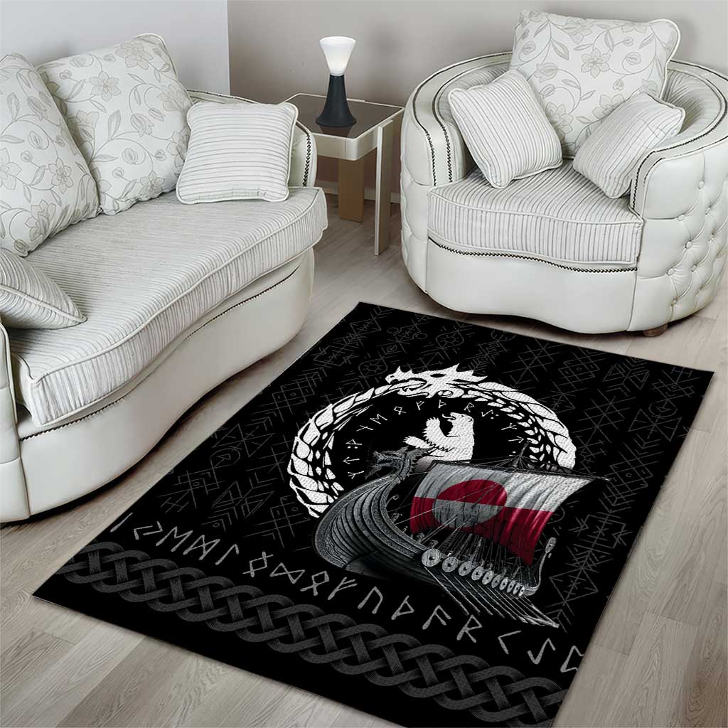 Greenland Viking Drakkar Area Rug Viking Blood - Wonder Print Shop
