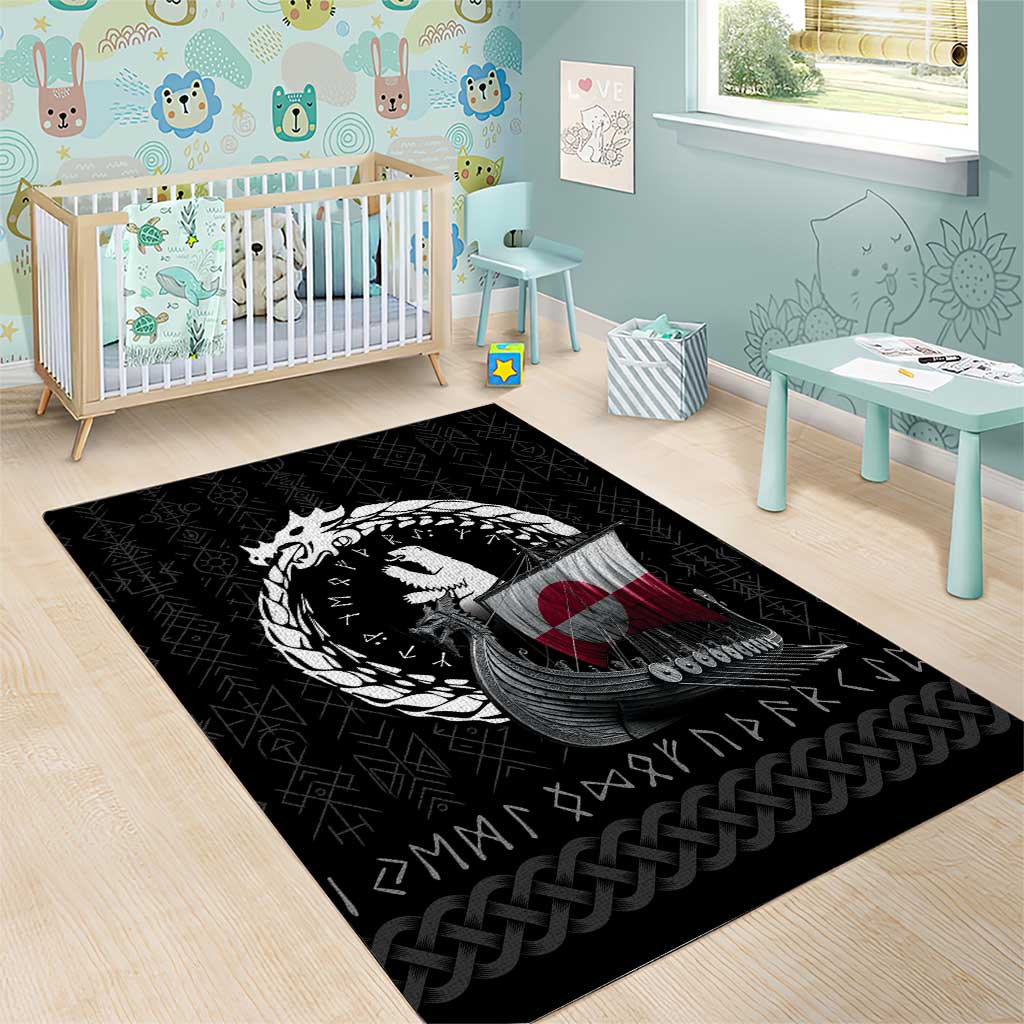 Greenland Viking Drakkar Area Rug Viking Blood - Wonder Print Shop