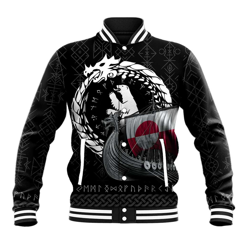 Greenland Viking Drakkar Baseball Jacket Viking Blood - Wonder Print Shop