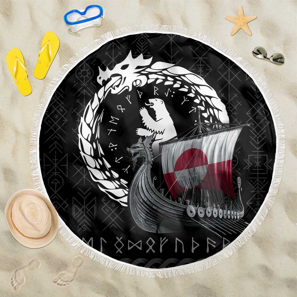 Greenland Viking Drakkar Beach Blanket Viking Blood - Wonder Print Shop