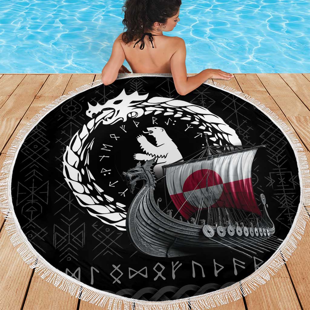 Greenland Viking Drakkar Beach Blanket Viking Blood - Wonder Print Shop