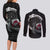 Greenland Viking Drakkar Couples Matching Long Sleeve Bodycon Dress and Long Sleeve Button Shirt Viking Blood - Wonder Print Shop