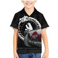 Greenland Viking Drakkar Family Matching Mermaid Dress and Hawaiian Shirt Viking Blood - Wonder Print Shop
