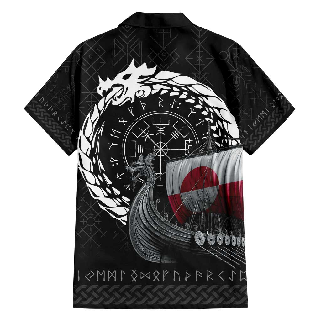 Greenland Viking Drakkar Family Matching Off Shoulder Maxi Dress and Hawaiian Shirt Viking Blood - Wonder Print Shop