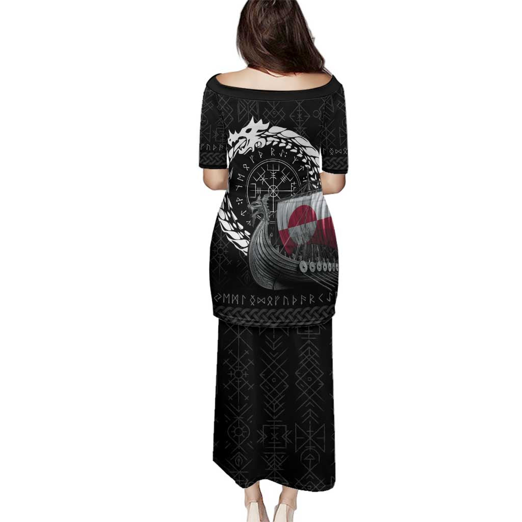 Greenland Viking Drakkar Family Matching Puletasi and Hawaiian Shirt Viking Blood - Wonder Print Shop