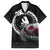 Greenland Viking Drakkar Family Matching Short Sleeve Bodycon Dress and Hawaiian Shirt Viking Blood - Wonder Print Shop