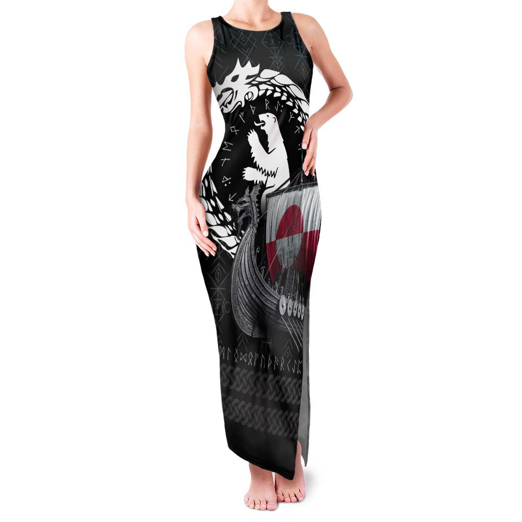 Greenland Viking Drakkar Family Matching Tank Maxi Dress and Hawaiian Shirt Viking Blood - Wonder Print Shop