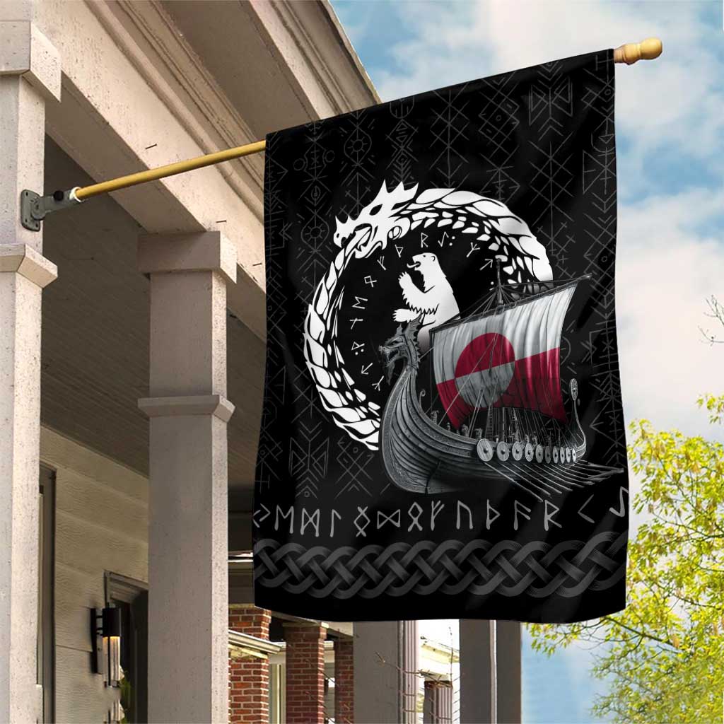 Greenland Viking Drakkar Garden Flag Viking Blood - Wonder Print Shop