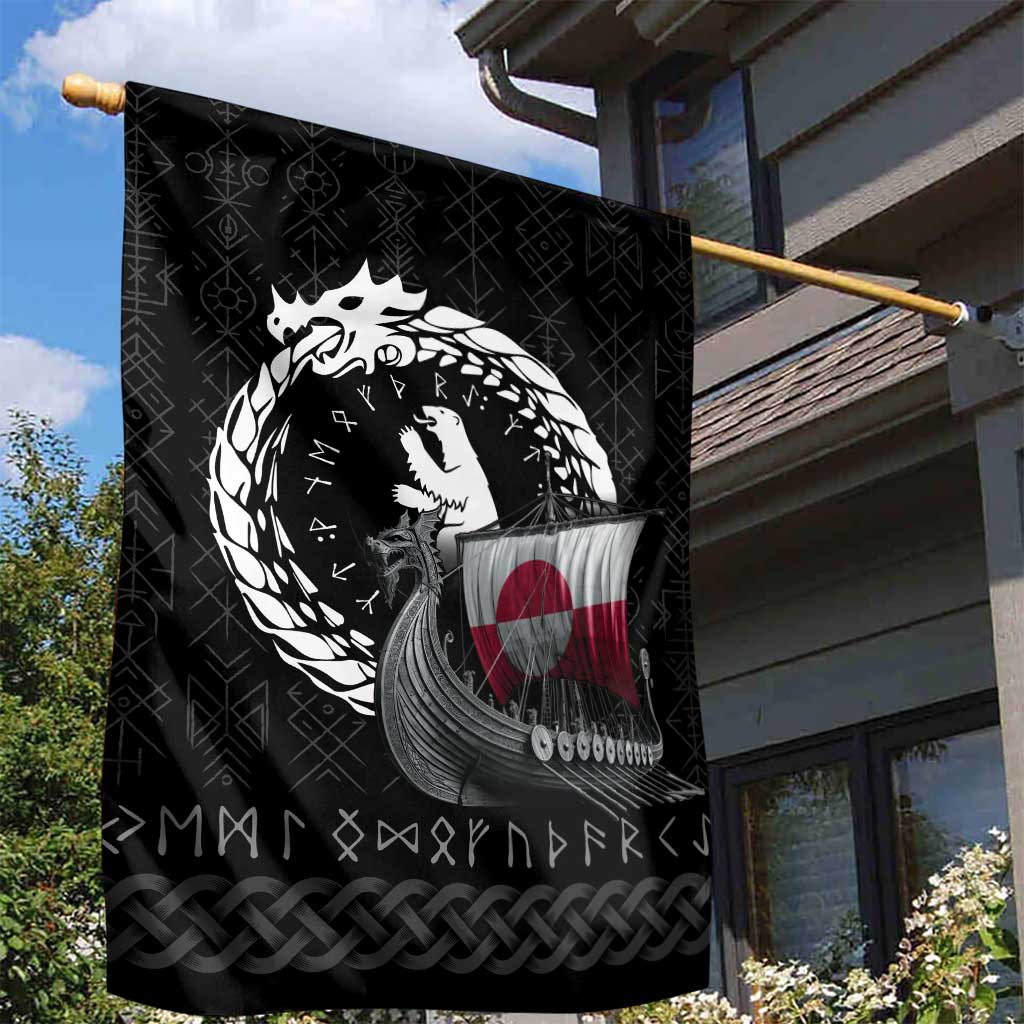 Greenland Viking Drakkar Garden Flag Viking Blood - Wonder Print Shop